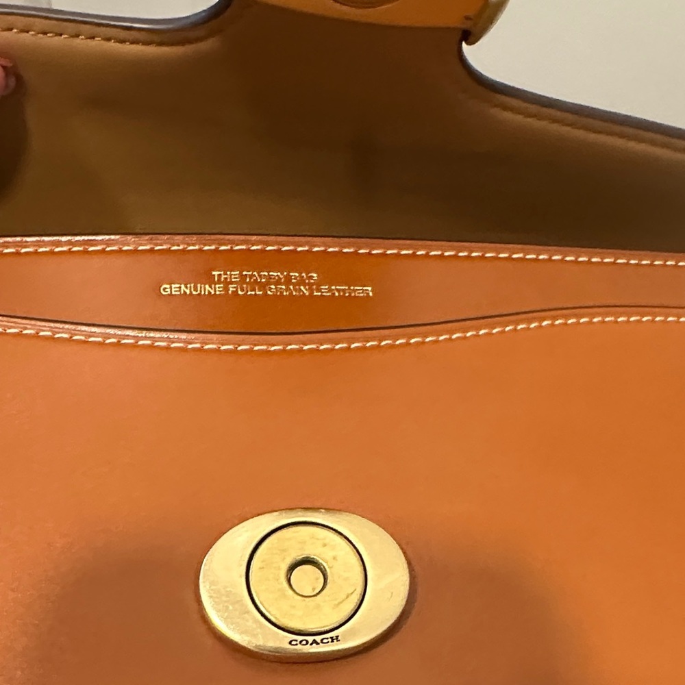 Coach Brown Leather Crossbody with Gold Hardware - Picture 8 of 15